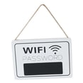 thumbnail image 3 of Impresión en Color Brillante Del Estilo Americano Moderno Que Cuelga La Muestra de La Contraseña de WiFi de La Muestra de WiFi Sunnimix Signo de puerta de la puerta de la contraseña de WiFi de madera, 3 of 8