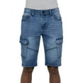 thumbnail image 5 of X RAY JEANS Men's Denim Cargo Shorts 12 Inches Inseam, Medium Blue, 34, 5 of 7