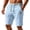 Sky Blue, variant on Uwinwear Men's Athletic Shorts Casual Classic Fit Drawstring Short Pants Summer Beach Casual Shorts with Elastic Waist and Pockets,Dark Blue,M