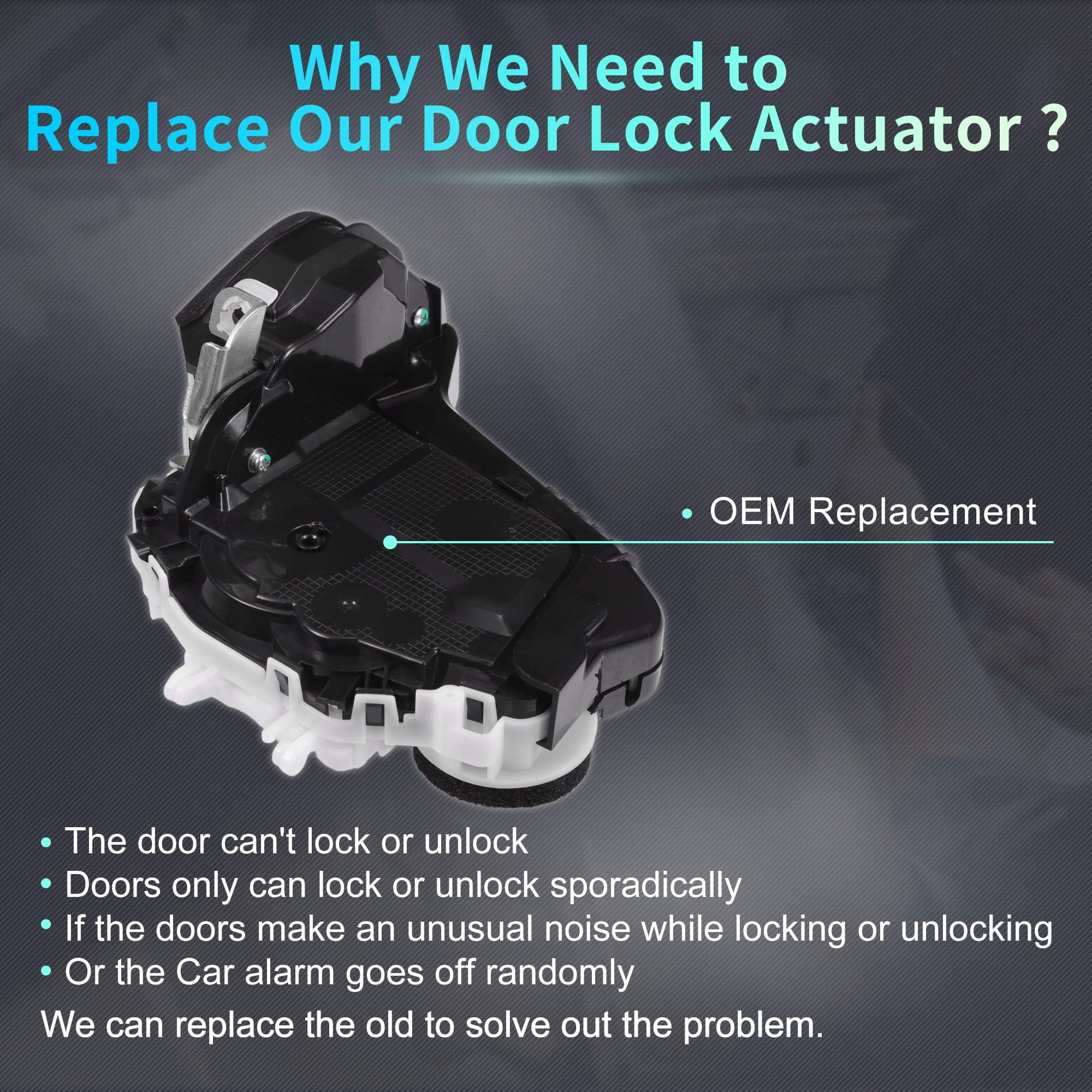 Unique Bargains Rear Right Door Lock Actuator for Honda Accord 2013-2017 Ridgeline