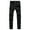Black, variant on Men's Jeans Big and Tall Men's Extreme Motion Destroyed Ripped Skinny Jeans Side Striped Denim Pants (White,30)