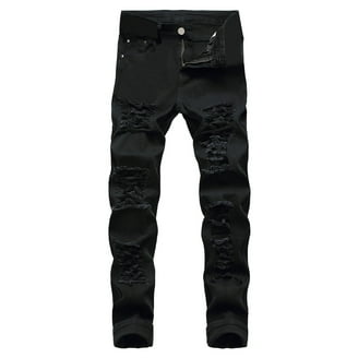 Haoxianjian Jeans For Men Black Jeans Men Men'S Casual Cotton