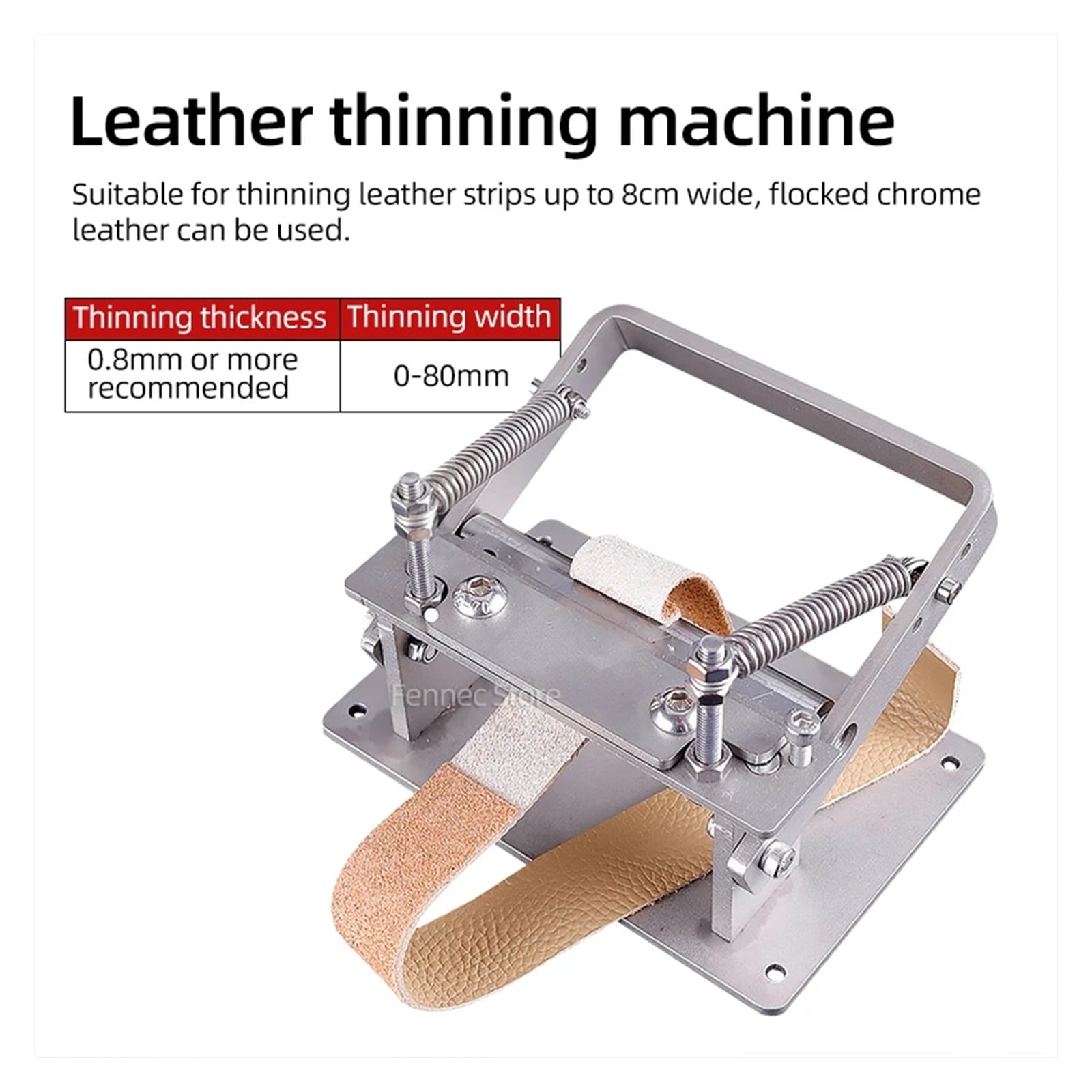 Manual Leather Peeler Stainless DIY Leather Strips Belt Manual Cowhide Leather Splitter Machine Cutting Peeler Roller Tool ,Power Tools