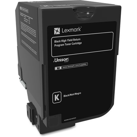Lexmark Backup - Lexmark, LEX74C1HK0, CS720 Return Program High Yield Toner Cartridge, 1 Each