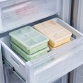 thumbnail image 5 of Food Grade Silicone Ice Cube Tray with Lid 6 Grid for Freezing Beverage, Mint Green, 5 of 6