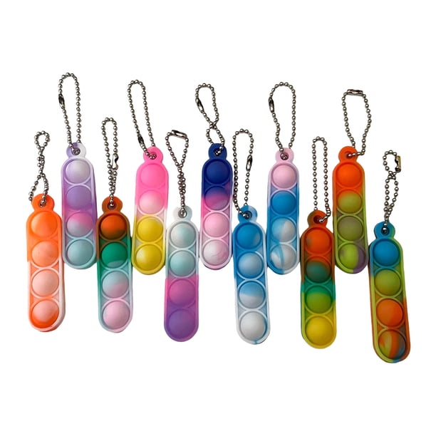 10/20/24PCS Bubble Poppet Hand Toys Fidget Keyring Juguetes para niños adultos Hugtrwg Para estrenar