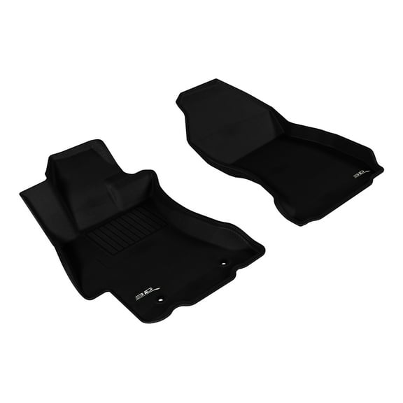 3D MAXpider Custom Fit Kagu Floor Mat (Black) Compatible with Subaru Impreza 2012-2016 / XV Crosstrek 2013-2017/ WRX 2015-2021/ WRX STI 2015-2021 - R1