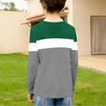 thumbnail image 7 of Aofany Shirts for Boys Boys Tshirts Kids Color Block Long Sleeve Crewneck T Shirts Tops Tee Clothes for Children Size 3-14 Years, 7 of 7