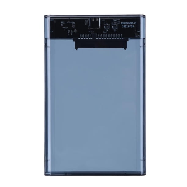 A 1 Disco Duro 2.5 pulgadas SSD Case SATA USB3. Caja de disco duro SSD de 8 TB (transparente) negra