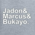 thumbnail image 3 of Wild Bobby, Jadon & Marcus & Bukayo, Sports, Women Standard V-Neck Tee, Heather Grey, XX-Large, 3 of 5