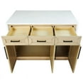 thumbnail image 3 of Kitchen Bath Collection Palisade 48" Modern Wood Kitchen Island in Blonde, 3 of 10