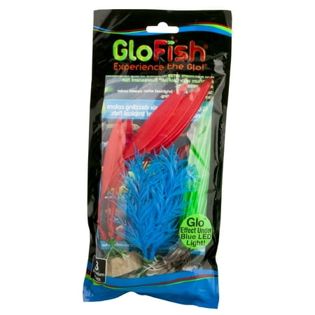 Aquarium Plant Care - GloFish Multipack Plastic Plants for Aquariums, 3-Count