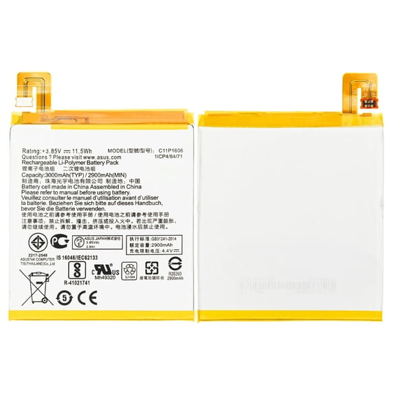 Replacement Replacement Battery Compatible For Asus ZenFone 3 Laser (ZC551KL / 2016) (C11P1606)