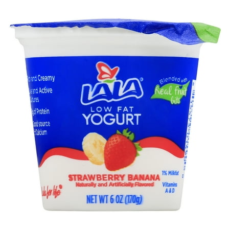 Lala Low Fat Yogurt Strawberry Banana, 6.0 OZ