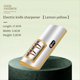 thumbnail image 4 of Afilador de Cuchillos EléCtrico Herramienta Cocina Ajustable AutomáTica para Afilar RáPido Tijeras Naranja, 4 of 5
