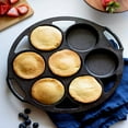 thumbnail image 3 of Lodge Cast Iron Mini Cake Pan, Pre-seasoned and Made in USA, Makes 6 Small Cakes, 3 of 4