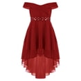 thumbnail image 1 of CHICTRY Juniors Grandes Filles Robe de Bal de Promo Cocktail Soirée à Épaules Dénudées Perles Brillantes Robe de Fête d'Anniversaire Rose 8, 1 of 5