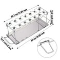 thumbnail image 3 of LELINTA Chicken Leg And Wing Rack For Grill Smoker Oven - Easy To Use 14 Slots Chicken Leg Rack - 8 Pcs 32 inchTelescoping Metal Barbecue Skewers for Camping BBQ Smoker Picnic,Outdoor Party, 3 of 8