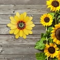 thumbnail image 3 of Sunflower Garden Decor, 11'' Metal Flower Wall Decor, Yard Hanging Wall Art Decorations for Kitchen, Bathroom, Living Room, Spring Boho Art for Indoor Outdoor, 3 of 14