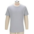 thumbnail image 2 of Ohufall Men's Solid Crew Neck T-Shirt with Short Sleeves, Lightweight Casual Tee for Men's and Big Men's, 2 of 7