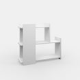 thumbnail image 4 of Ada Home Decor Furniture White 3 Tier Scovel Modern Side Table, 4 of 5