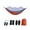 Gray&Orange, variant on Double Person Outdoor Camping Hanging Hammock With Mosquito Net for Hiking, Camping, Backpacking