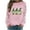 C-Pink, variant on JTZGDY Green Shamrock Pattern Graphic T-Shirts for Women St. Patrick's Day Long Sleeve Crewneck Pullover Sweatshirts Fashion Holiday Outfit Tees Shirt Tops A-Gray M
