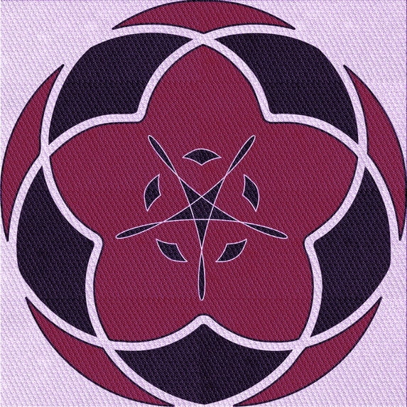 Ahgly Company Machine Washable Indoor Square Transitional Purple Purple Area Rugs, 7' Square