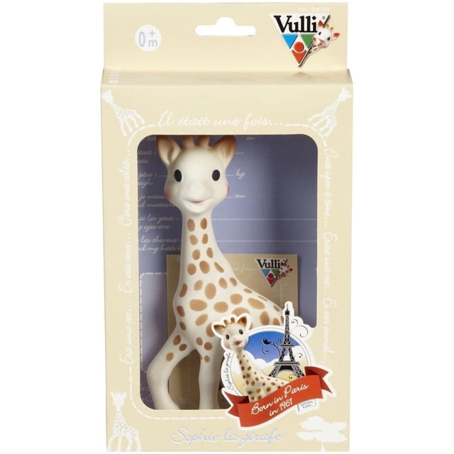 Juguete para la dentición Sophie la girafe, caucho natural, diseño parisino