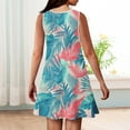 thumbnail image 6 of YOUYEDIAN Hawaiian Dresses for Teens Crew Neck Sleeveless Sundress 2026 Summer Vacation Palm Tree Print Dress Cute Light Blue Midi Dress,Light Blue 9-10 Years, 6 of 6