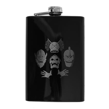 

8oz BLACK Eternia Rhapsody Flask L1