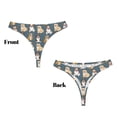 thumbnail image 3 of Fotbe Cartoon Bulldog 1 Tanga Sin Costuras para Mujer con Estampado – Panties Invisibles, Transpirables y Cómodos para Uso Diario-X-Large, 3 of 6