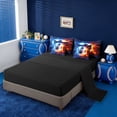 thumbnail image 3 of Erosebridal Football Ball Games 7-Piece Twin Bedding Sets For Kids Boys,Soccer Games Sport Theme Bedding Comforter Set,Reversible Black, 3 of 7