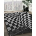 thumbnail image 2 of Ahgly Company Indoor Square Patterned Charcoal Black Area Rugs, 5' Square, 2 of 6