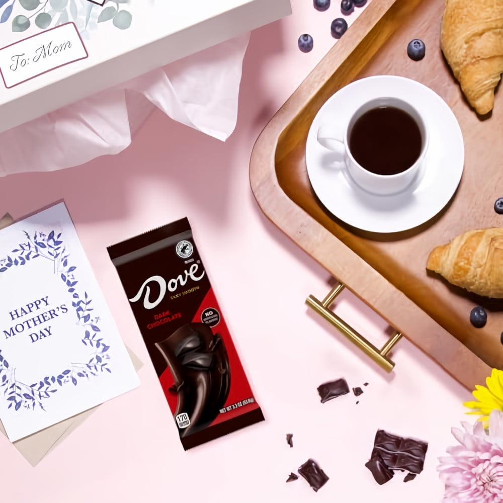 Dove Dark Chocolate Candy Bar 3.3 oz (Pack of 5)