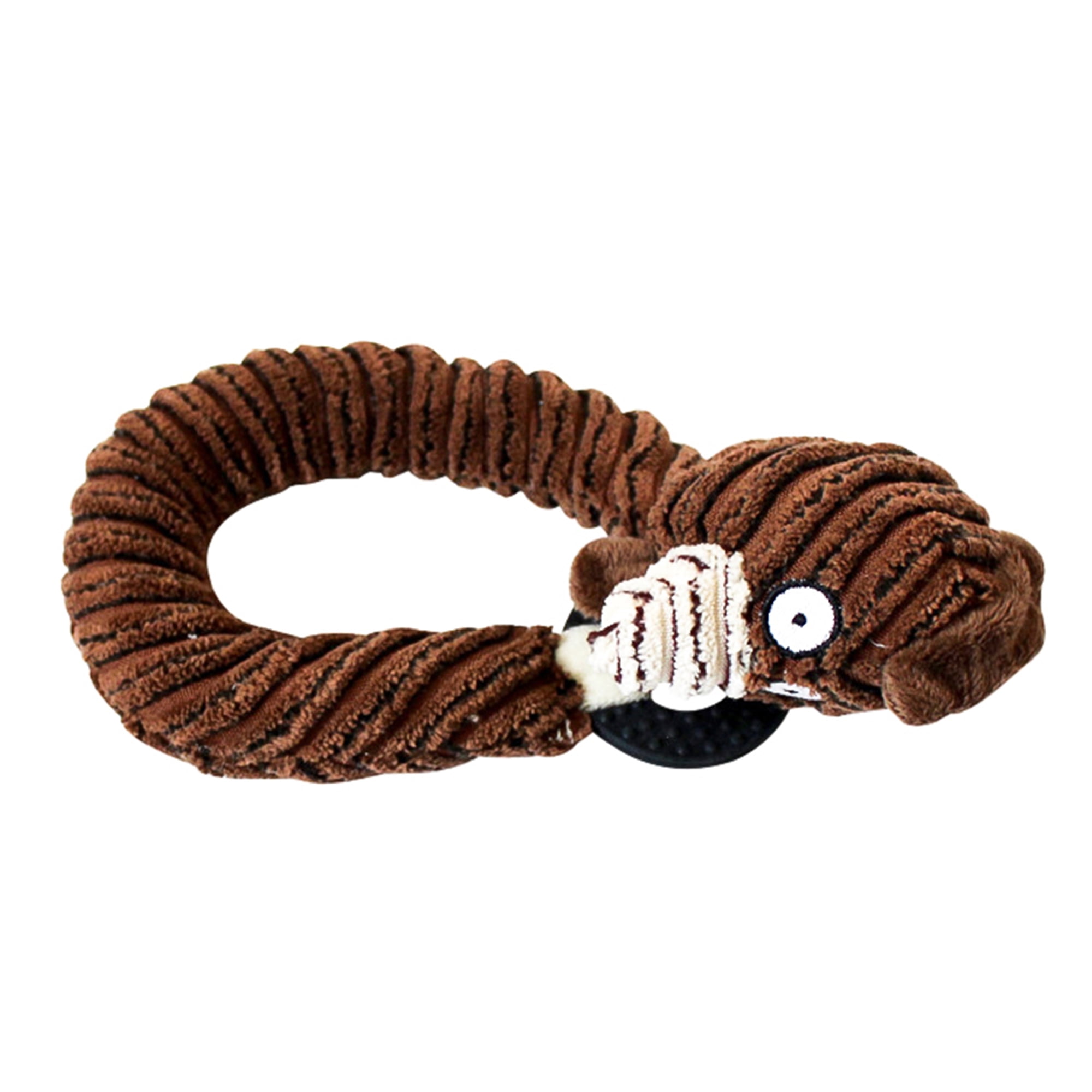 Kepooman No Stuffing Squeaky Dog Toy for Small Medium Large Dog, Pet Plush Animals Chew Toy for Teething Chewing and Playtime, Single, Coffee Kepooman No Stuffing Squeaky Dog Toy for Small Medium Large Dog, Pet Plush Animals Chew Toy for Teething Chewing and Playtime, Single, Coffee