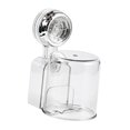 thumbnail image 3 of Siruishop Suction Cup Toothbrush Holder, Modern Storage Rack with Rinse Cup, Hanging Hook, Argent, 3 of 8