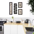 thumbnail image 2 of Trendy Decor4U Kitchen Collection VII 4-Piece Vignette with 7-Peg Mug Rack by Millwork Engineering Printed Wall Art, 10 Inch x 32 Inch, Earthtone, 2 of 4