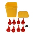 thumbnail image 4 of Cuenco de agua de llenado automático a prueba de fugas fácil de instalar bebedero automático para pollos duradero cómodo de limpiar para patos pájaros codornices ANGGREK Otros, 4 of 7