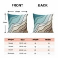 thumbnail image 6 of Decorative Throw Pillow Covers 20x20 Inch Set of 2 Teal Brown Geometric Home Decor Pillow Cases for Couch, Abstract Ocean Wave Cushion Case for Living Room Bedroom Bed Car Chair, 6 of 9