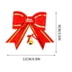 thumbnail image 3 of Paquete de 2 lazos navideños con cascabeles | Adorno navideño rojo con lazo para decoración navideña, coronas y guirnaldas | Decoración navideña, 3 of 7