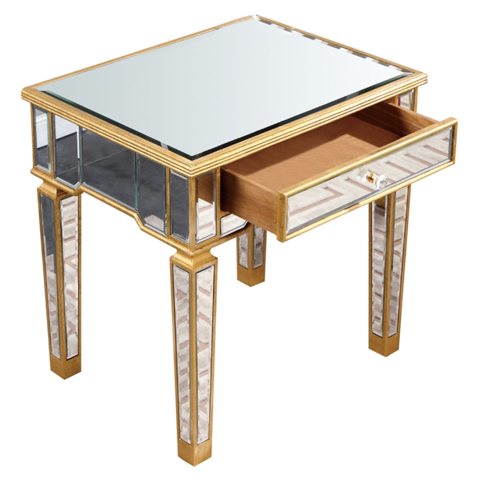 End Table 26"x20"x26"H GCFinishGold Leaf