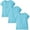 Aqua, variant on Aquaguard Women's Fine Jersey Longer Length T-Shirt (3 Pack)