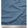 thumbnail image 1 of Soimoi Blue Poly Georgette Fabric Brush Stroke Abstract Decor Fabric Printed Yard 52 Inch Wide, 1 of 3