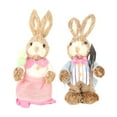 thumbnail image 1 of Easter Bunny Ornament Cute Rustic Simulation  Doll Home Party 23cm, 1 of 5