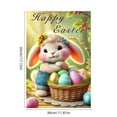 thumbnail image 3 of Decoraciones de Pascua, adornos de Pascua, letrero de Pascua para jardín de 30 x 45 cm, letrero para jardín exterior, decoraciones de Pascua personalizadas, decoración de Pascua de doble cara, regalo,, 3 of 6