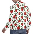 thumbnail image 6 of Wukai Strawberry Print Men Hoodies Fleece Sweatshirts Long Sleeve Sweaters Pullover Fall Outfits Winter Clothes-3X-Large, 6 of 7