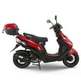 thumbnail image 4 of Motorsports 50 cc Scooter Street Motorcycle Gas Moped 50 cc Adult Bike with 12 inch Aluminum Wheels, Assembled in US, Deliver to Use,Red, 4 of 9