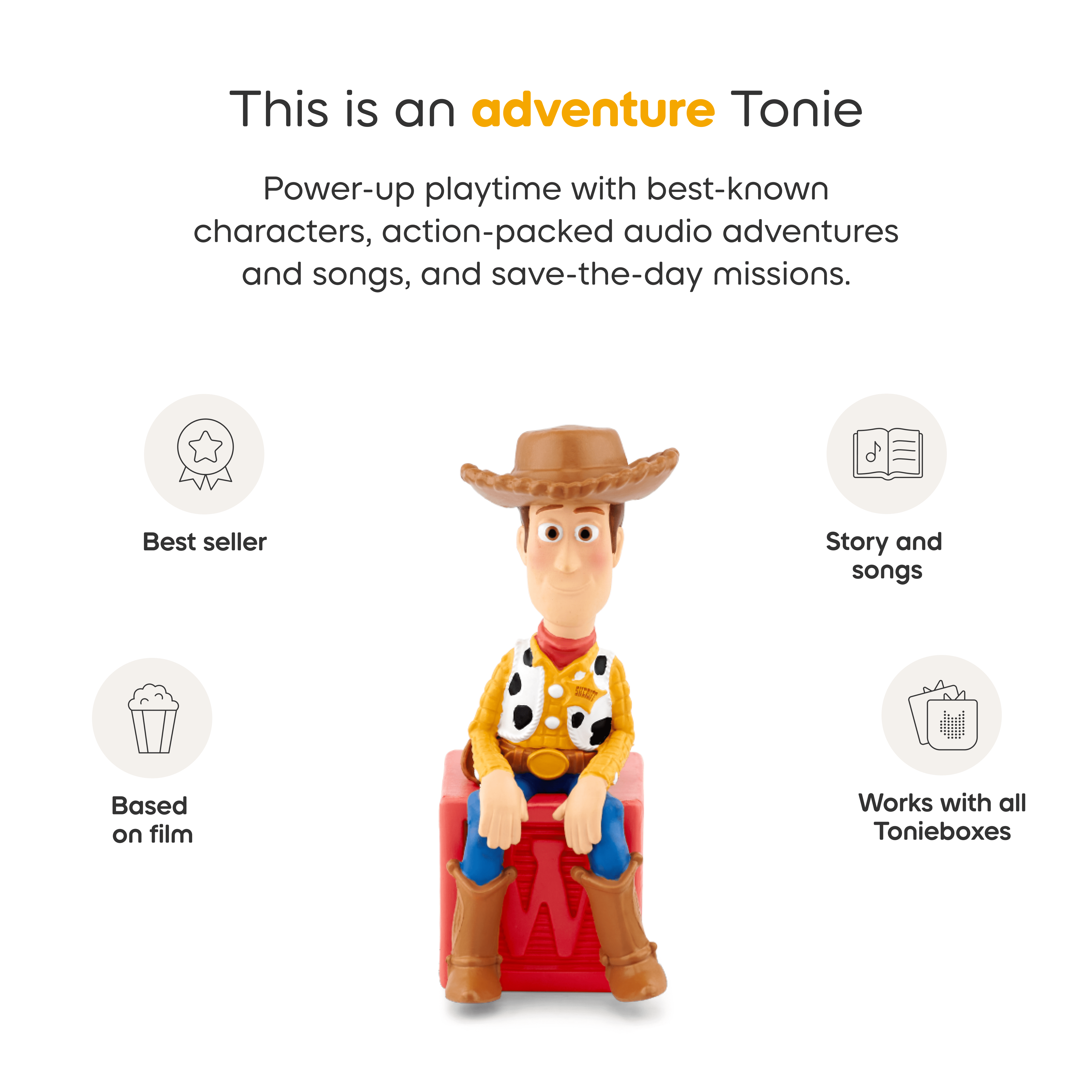Tonies Audio Character - Toy Story Woody (ENGLISH ONLY)