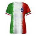 thumbnail image 4 of Afdoent T-Shirts pour Femmes, Manches Courtes Imprimées Italiennes, Col Rond, Coupe Ample, Printemps Été, 4 of 5